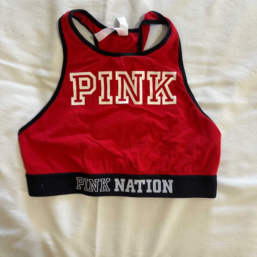 PINK Victoria's Secret Red Sports Bra